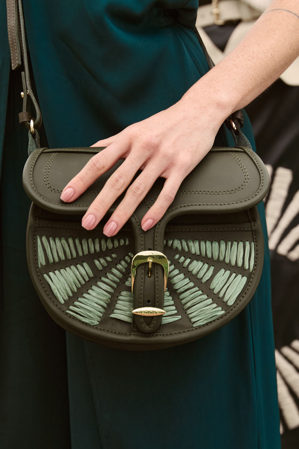 Bolso La Hilandera moss green