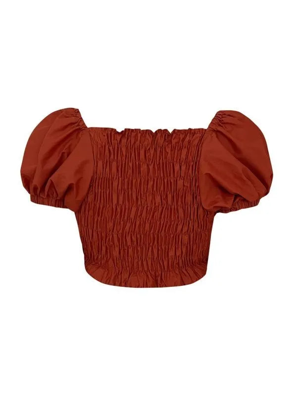 Crop Top La Sevillana Terracotta