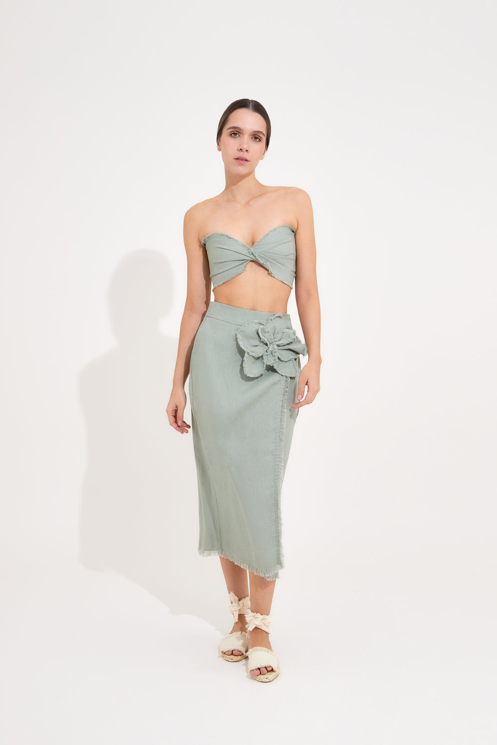 Falda Lluvia de Orquideas Sage