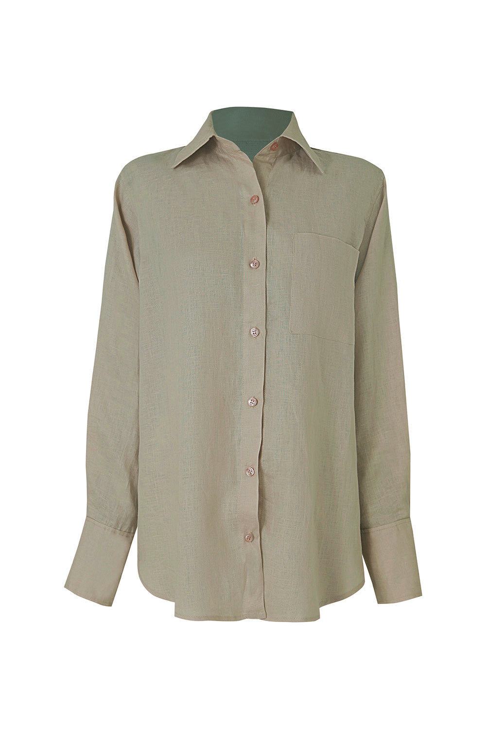 Camisa New Giorgina Sage lino